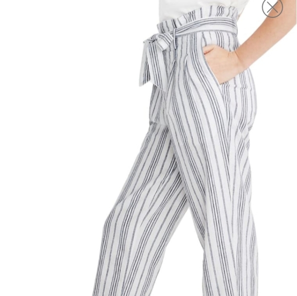 MADEWELL BALTIC STRIPE PAPERBAG WAIST PANT… - Picture 3 of 16